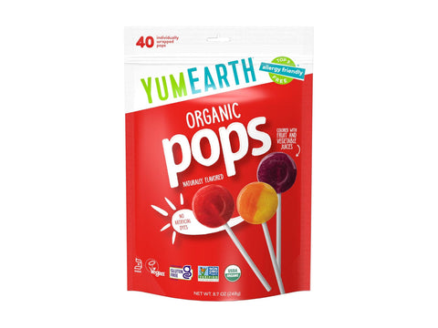 Yum Earth Organic Fruit Pops 248g