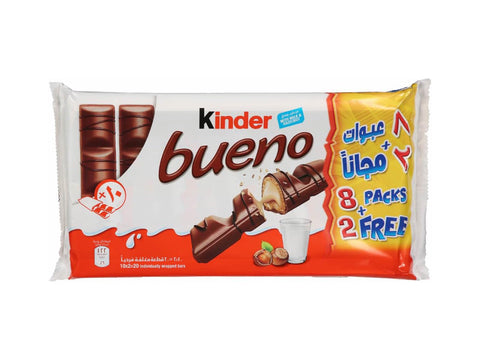 Kinder Bueno 430g Pack of 8+2 Free