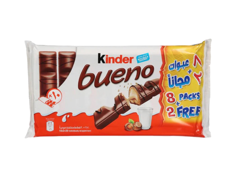 Kinder Bueno 430g Pack of 8+2 Free