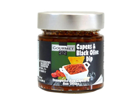 Gourmet 212 Capers & Black Olive Dips 200g
