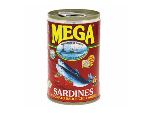 Mega Sardines In Tomato Sauce Chili Added 155g