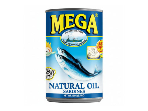 Mega Sardines In Natural Oil 155g