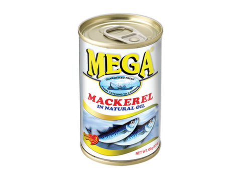 Mega Mackerel In Natural Oil 155g