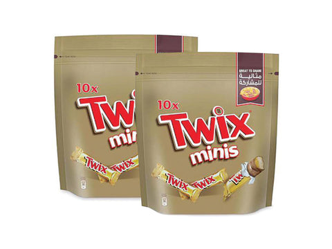 Twix Minis Chocolate Bars 2x200g
