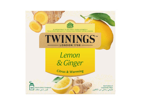 Twinings Lemon + Ginger Meast 1,5g 50 Teabags