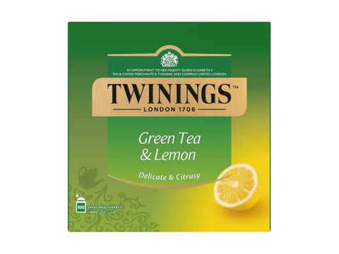 Twinings Green Tea + Lemon Meast 1,6g 100 Teabags