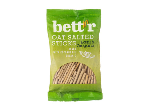 Bett'R Oat Salted Sticks Basil & Oregano 50g