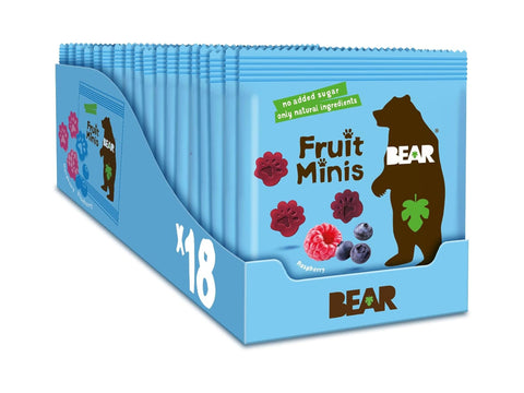 Fruit Minis Bear Blueberry&Raspberry 18x20g