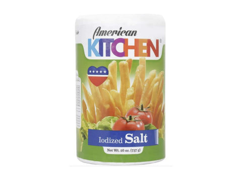 American Kitchen Iodized Salt 24x26 Oz