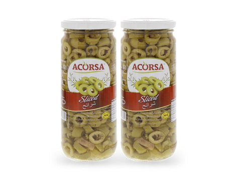 Acorsa Olives S/P Sliced Green 2x230g