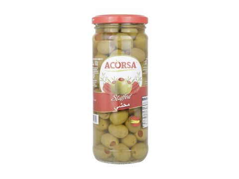 Acorsa Olives Green Pitted Jar 12x285g