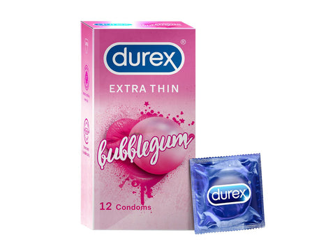 Durex Extra Thin Bubblegum 12 Condoms