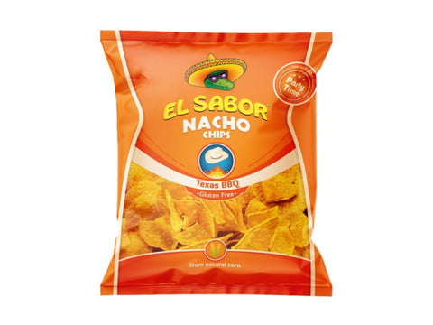 El Sabor Nacho Chips Texas BBQ 225g