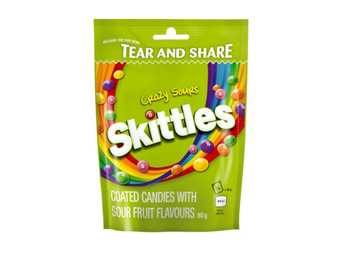Crazy Sours Skittles 160g