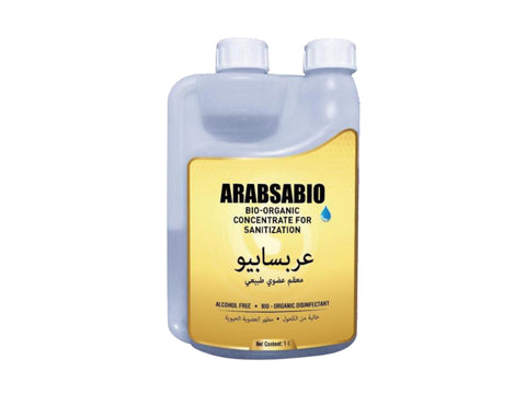 Arabsabio Bio-Organic Sanitizer Concentrate – Non-Toxic Disinfectant & Eco-Friendly Surface 1L Cleaner  (Makes 50L)