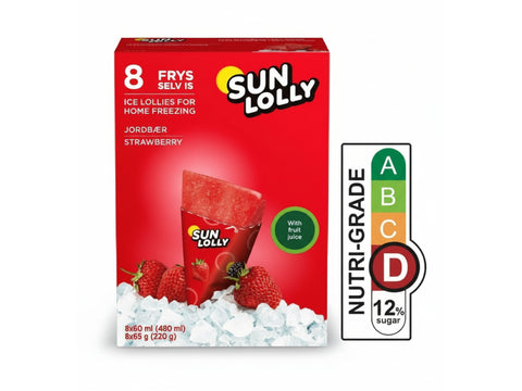 Sunlolly Strawberry 12x8x60ml