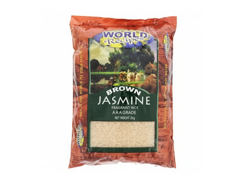 World Recipes Brown Jasmine Rice, 2kg