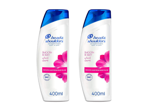 Head&Shoulders Smooth and Silky Anti-Dandruff Shampoo 2x400ml