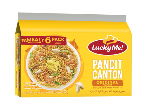Lucky Me Pancit Canton Original 60g Pack Of 6