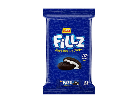 Nabil Fillz Milk Cream Filled Cookies 12x54g