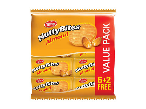 Tiffany Nutty Bites Almond 8x72g