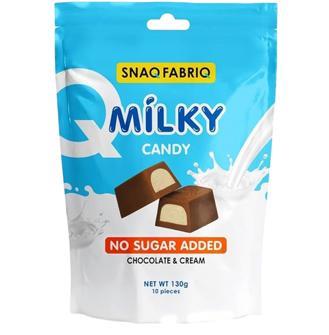 Snaq Fabriq Milky Candy With Chocolate And Cream Filling No Sugar Added 130g