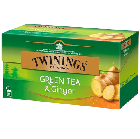 Twinings Goldline Green Tea Ginger Twin Pack 2 x 25