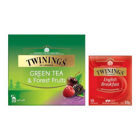 Twinings Green Tea with Forest Fruits  50 s + 10 s Free