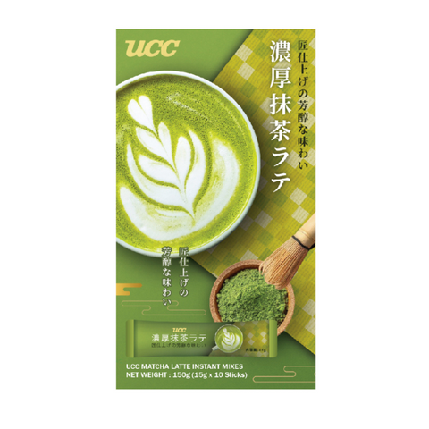 UCC Matcha Latte Instant Mix 24 x 10 x 15g