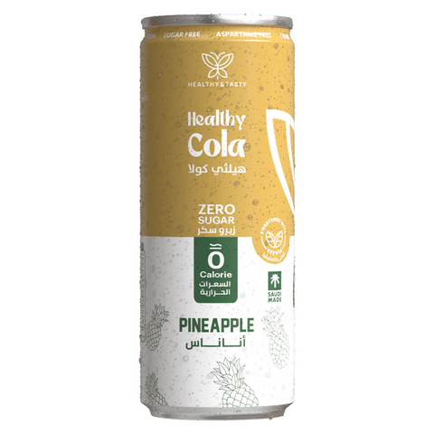 Healthy & Tasty Healthy Cola Zero Sugar Pineapple, 250ml