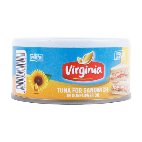 Virginia Tuna for Sandwich in Sunflower Oil, 170g