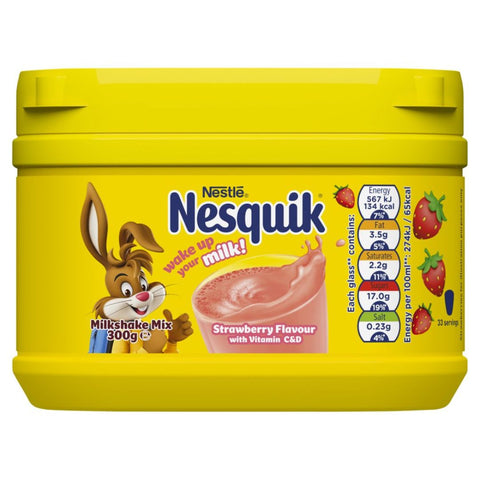 Nestle Nesquik Milkshake Powder Strawberry Flavor with Vitamin C&D, 300g
