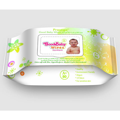 Prestige Good Baby Green, 80 Wipes