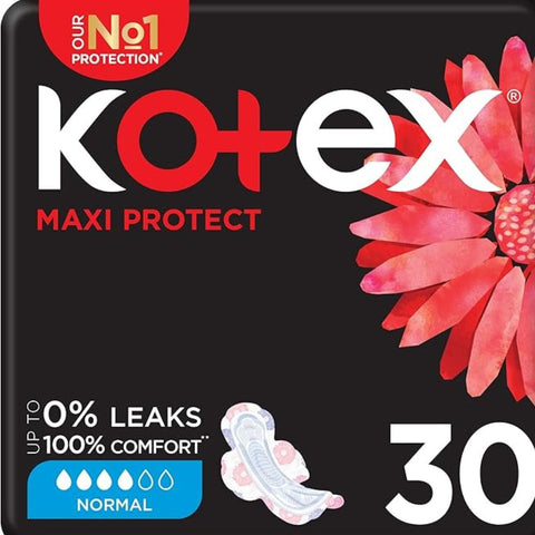 Kotex Maxi Protect Normal with Wings, 30Pads
