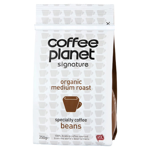 Coffee Planet Organic Medium Roast Ground, 250g