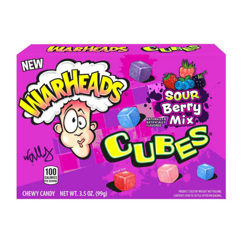 Warheads Sour Berry Mix Cubes, 99g