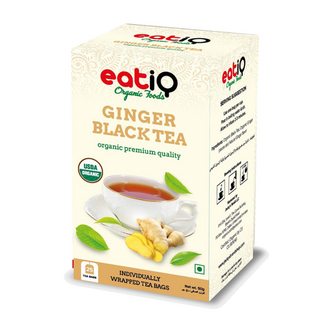 Eatiq Organic Foods Ginger Black Tea, 50g