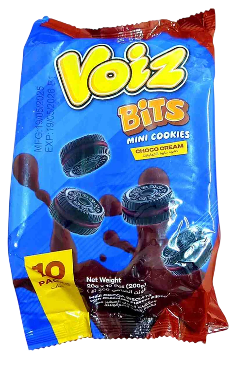 Voiz Mini Bitis Cookies Choco Cream Promo 12 x (20 x 20g)