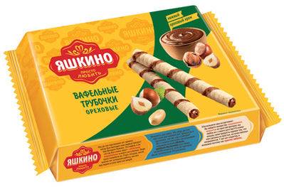 Wafer rolls Yashkino with nuts 190g