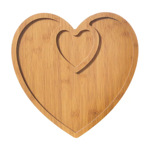 Wooden Tray Heart