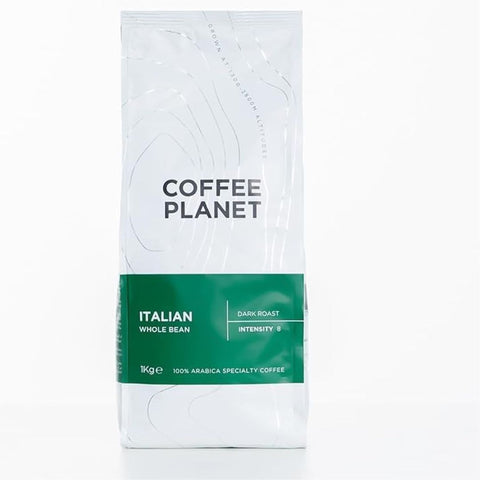 Coffee Planet Intensity 8 Italian Whole Bean Dark Roast Coffee, 250g