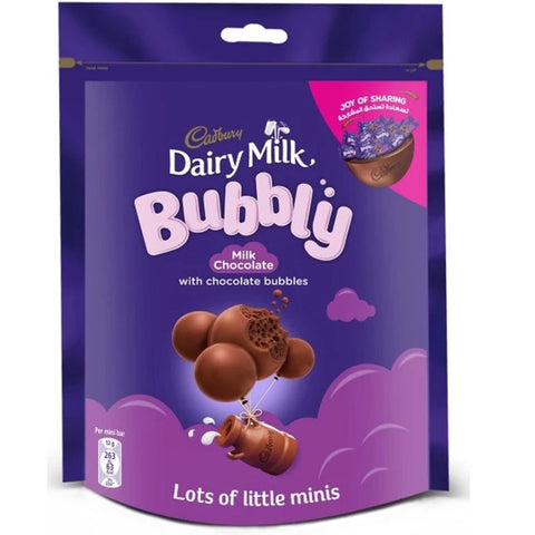 Cadbury Dairy Milk Bubbly Chocolate Minis, 156g
