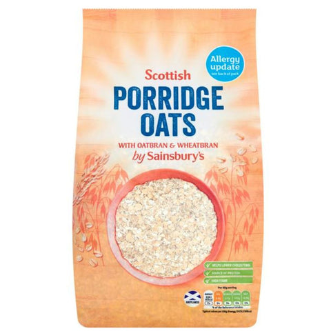 Sainsbury's Scottish Porridge Oats With Wheatbran &amp; Oatbran, 1kg