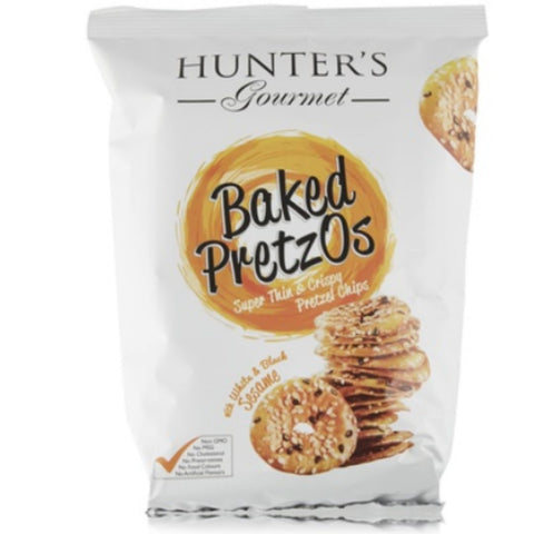 Hunter’s Gourmet Baked PretzOs with Black & White Sesame Seeds, 180g
