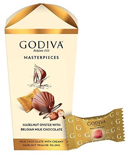 Godiva Masterpieces Milk Chocolate Hazelnut Oyster