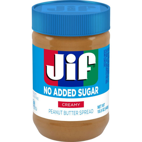 Jif No Added Sugar Creamy Peanut Butter 440g