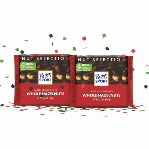 Ritter Sport Dark Whole Hazelnuts, 100g (Bundle of 2)