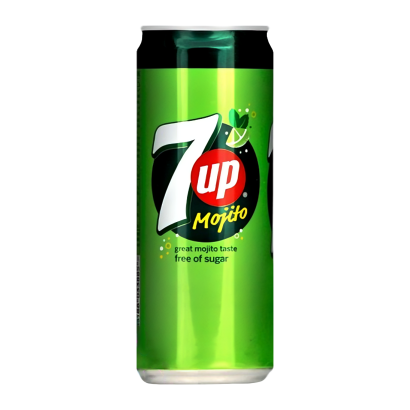 7up Zero Mojito 330ml can