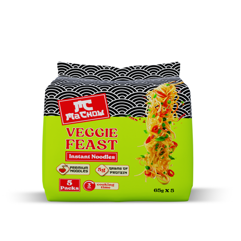 Machow Veggie Feast Instant Noodles 5x65g