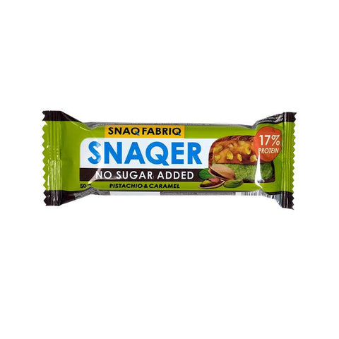 Snaqer Pistachio Caram Sugarfree Bar 50G